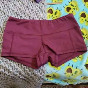 EUC LRC Maroon Fleo Shorts
